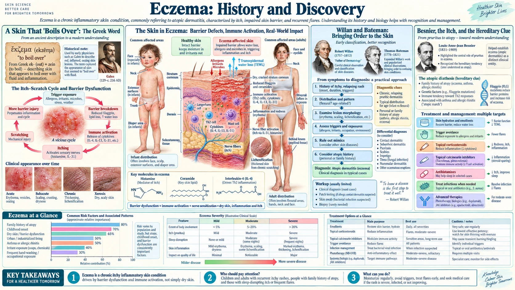 History — scientific infographic poster