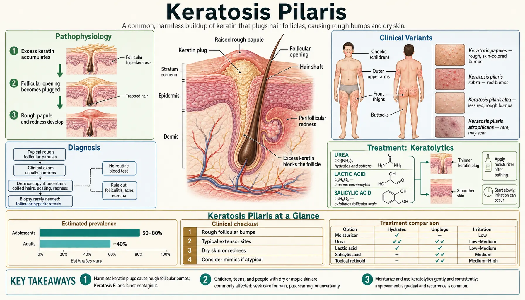 Keratosis Pilaris — scientific infographic poster