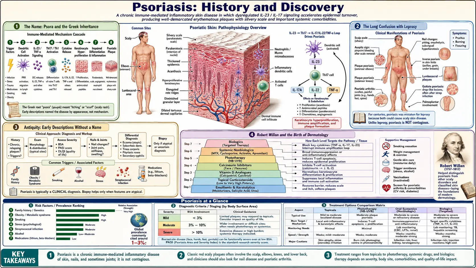 History — scientific infographic poster