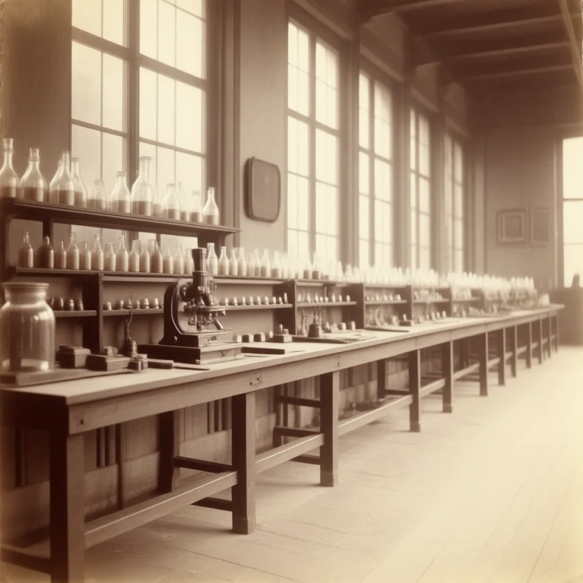 A pathology lab of the era when hydrops was found