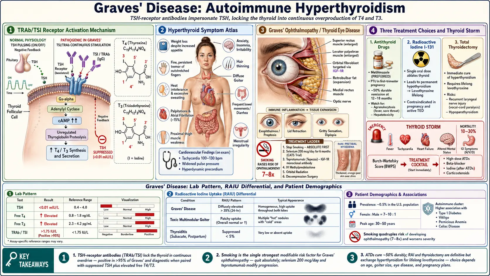 Graves' Disease — scientific infographic poster