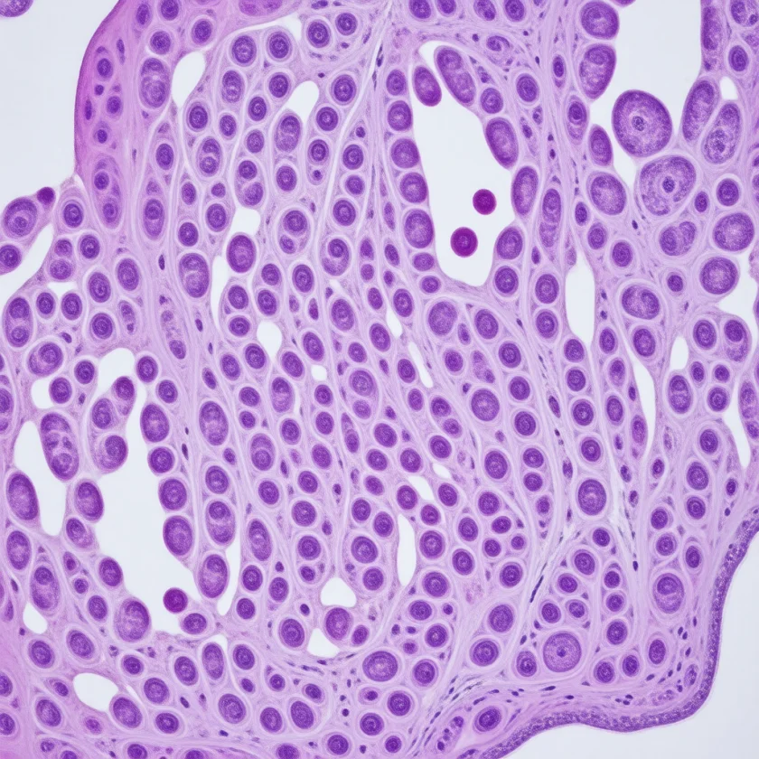 Overactive thyroid tissue in Graves' disease