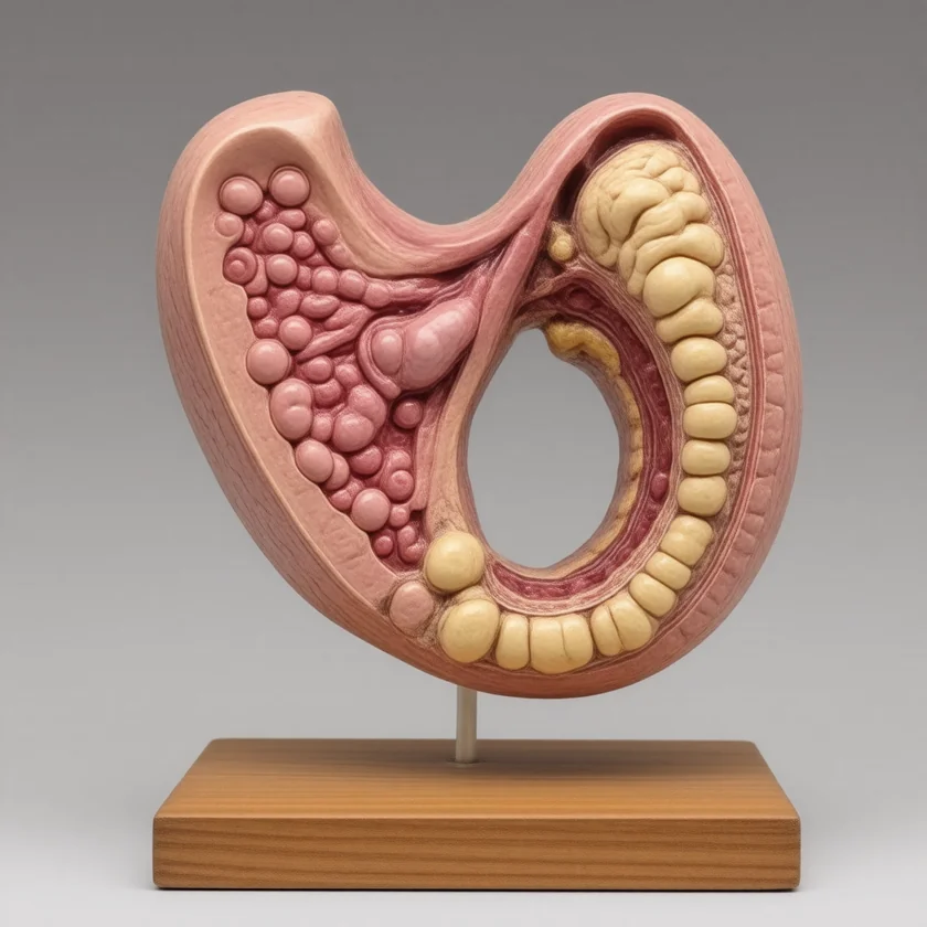 Model of ulcers and small gastrin tumours in the duodenum