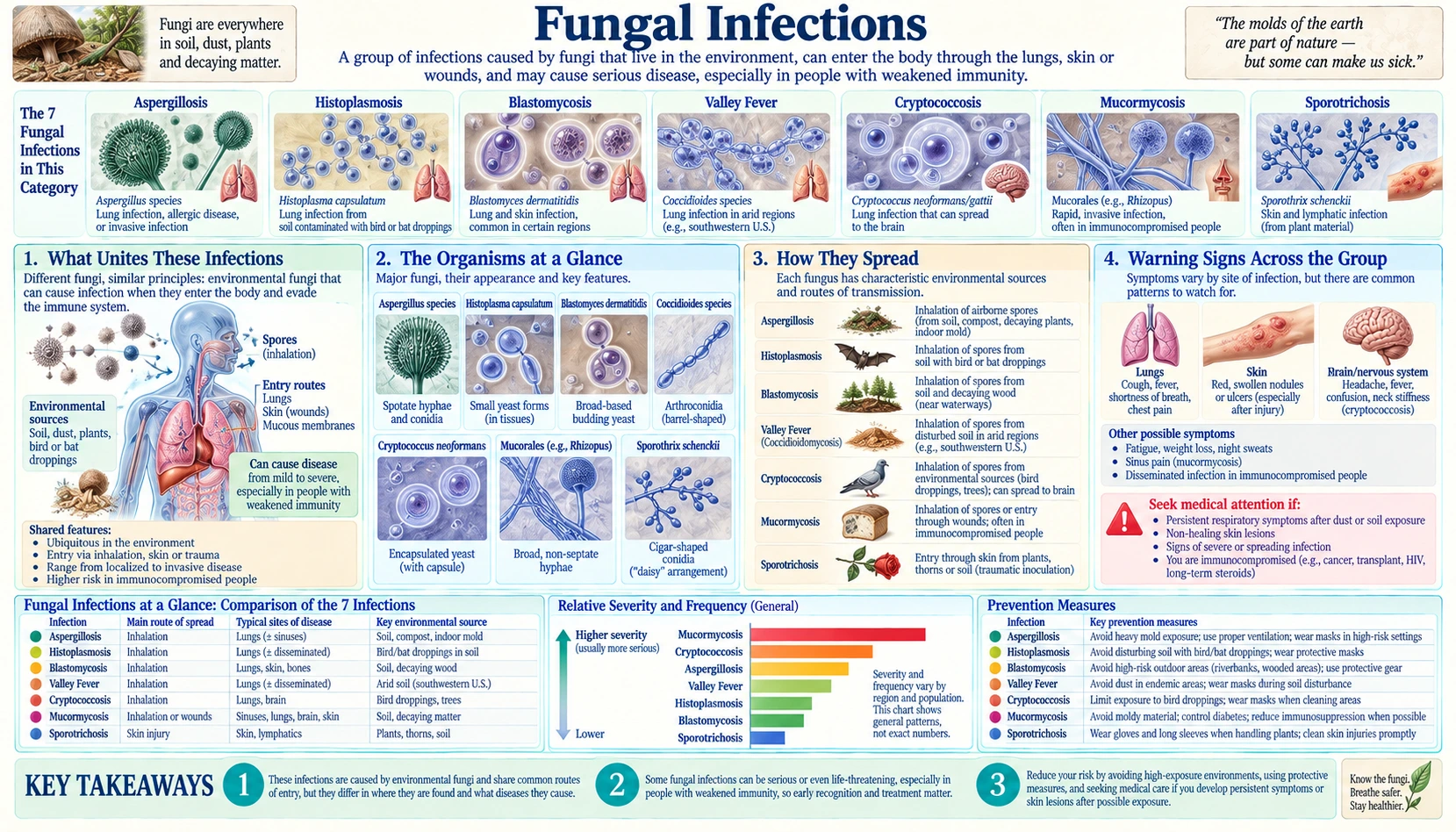 Fungal — scientific infographic poster