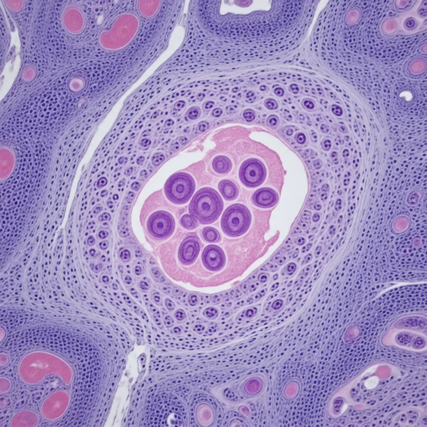 Healthy nerve cells in the esophagus wall