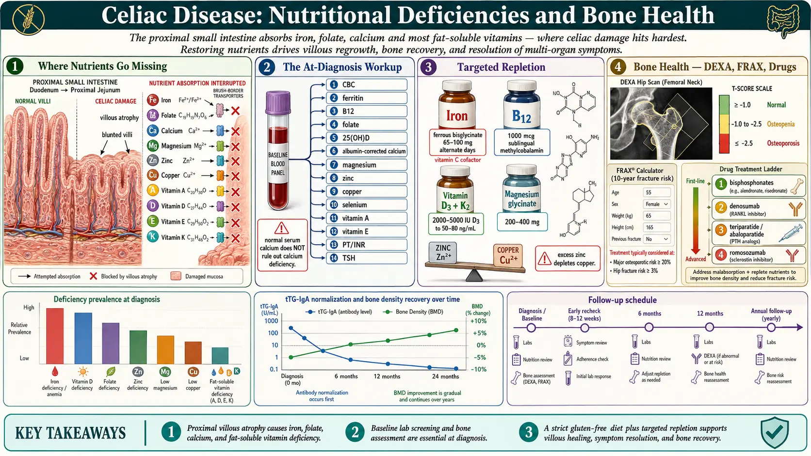 Nutritional Deficiencies and Bone Health — scientific infographic poster
