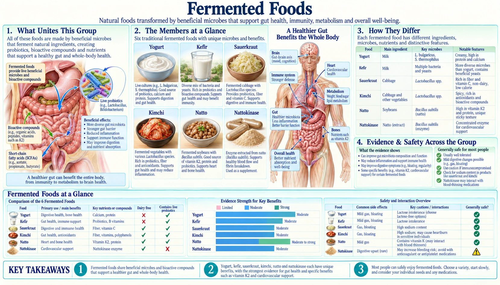 Fermented Foods — scientific infographic poster