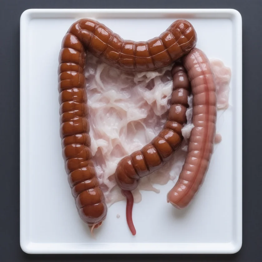 A narrow segment with the swollen colon above it