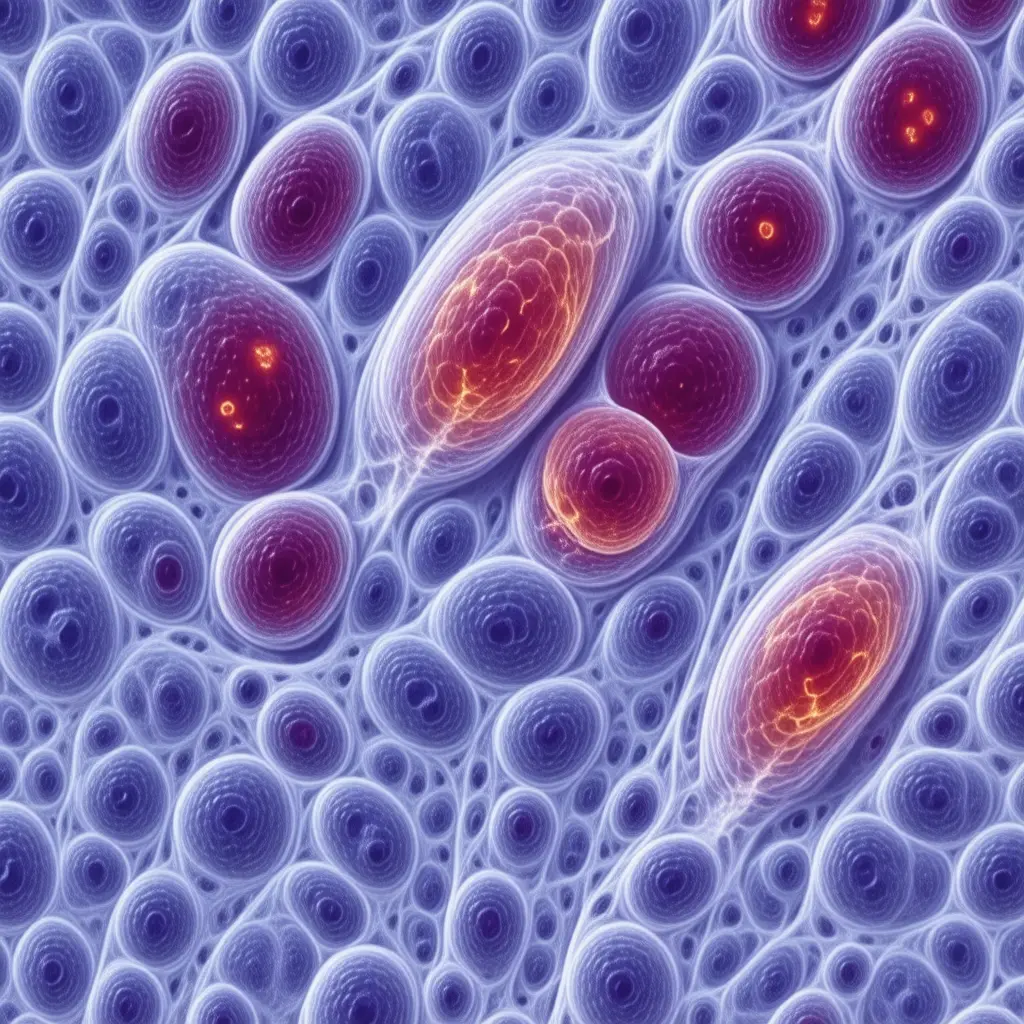 Microscopic view of Inflammatory Bowel Disease cellular pathology