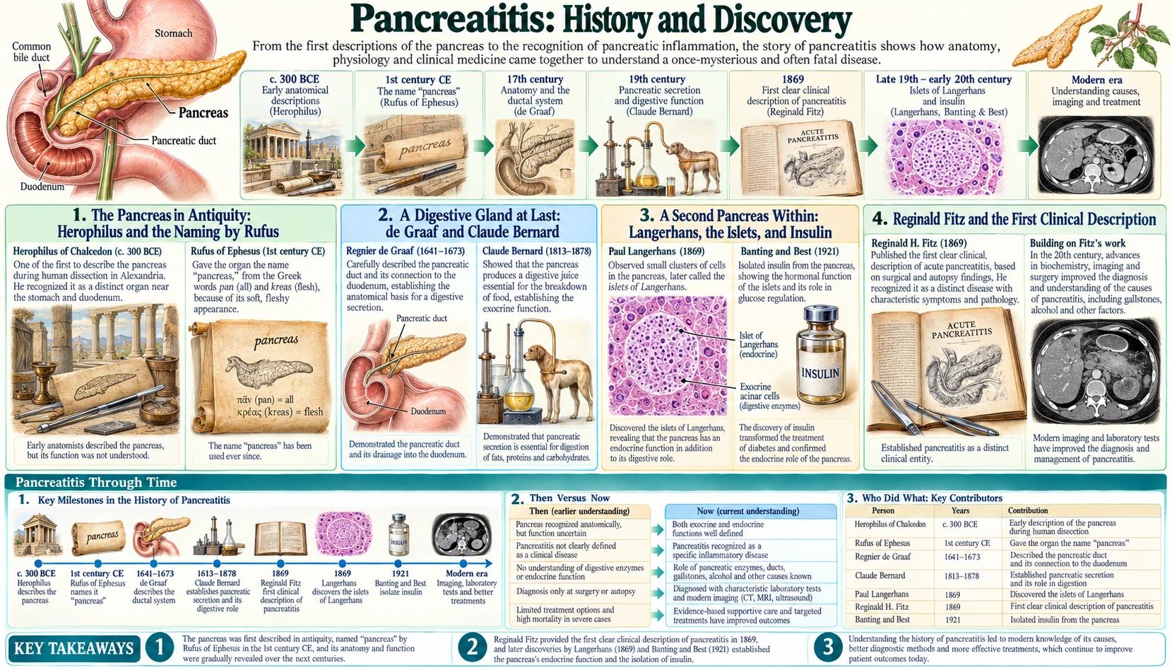 History — scientific infographic poster