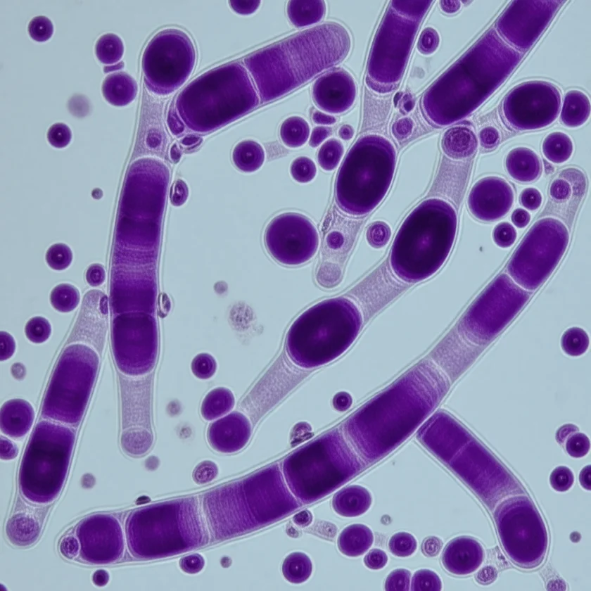 A fragile X chromosome with its pinched gap