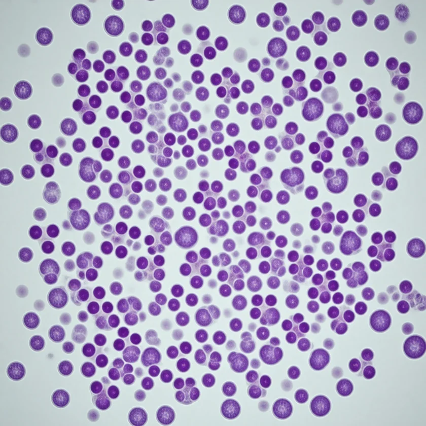 A chromosome spread; Klinefelter cells carry an extra X