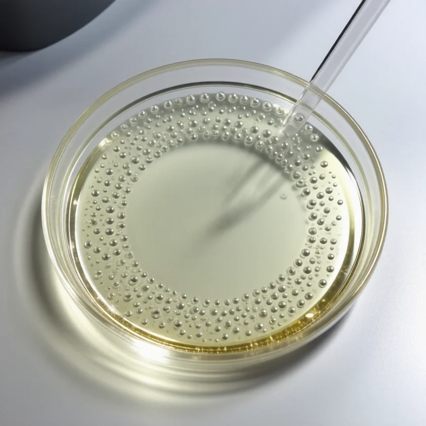 An ICSI dish, used after sperm is retrieved by microTESE