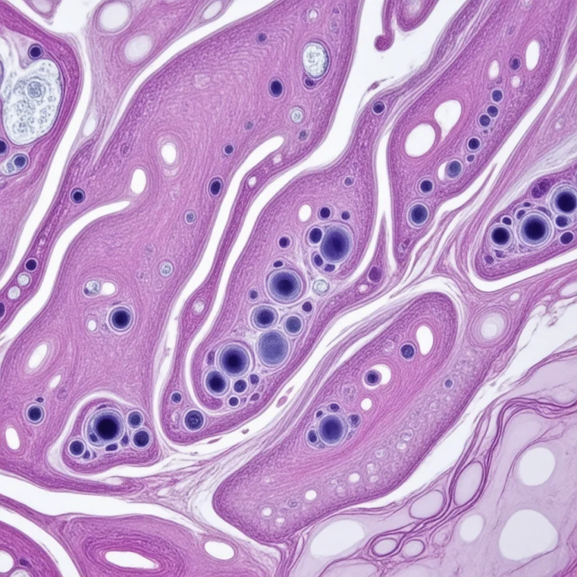 Aortic wall weakened by cystic medial degeneration