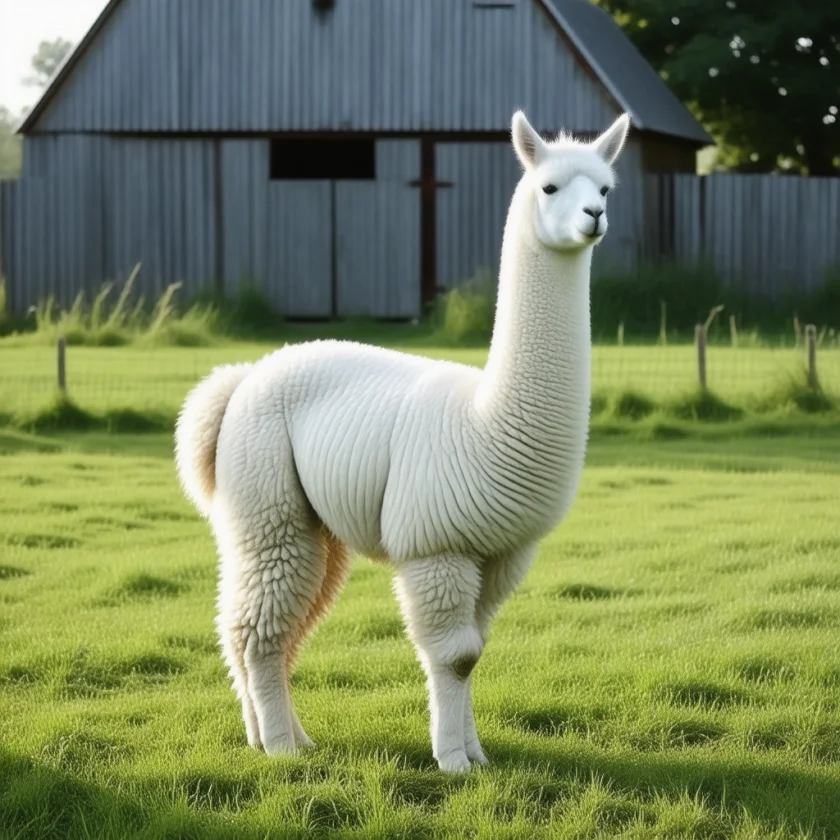 A llama: nanobodies like caplacizumab come from camelid antibodies