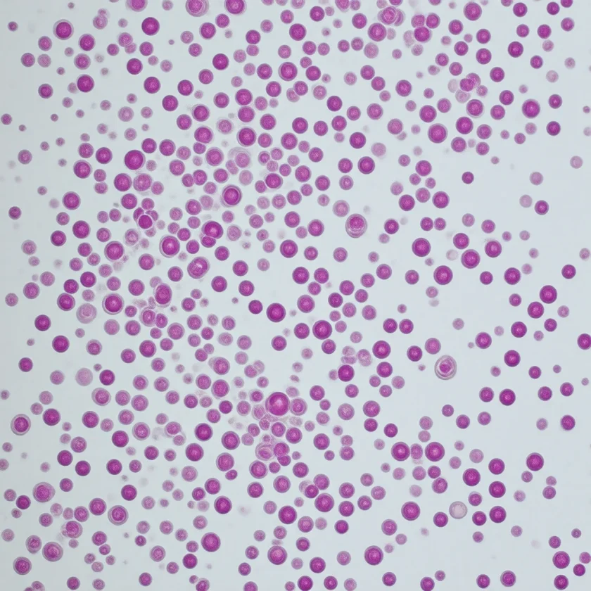 Few, unusually small platelets in WAS