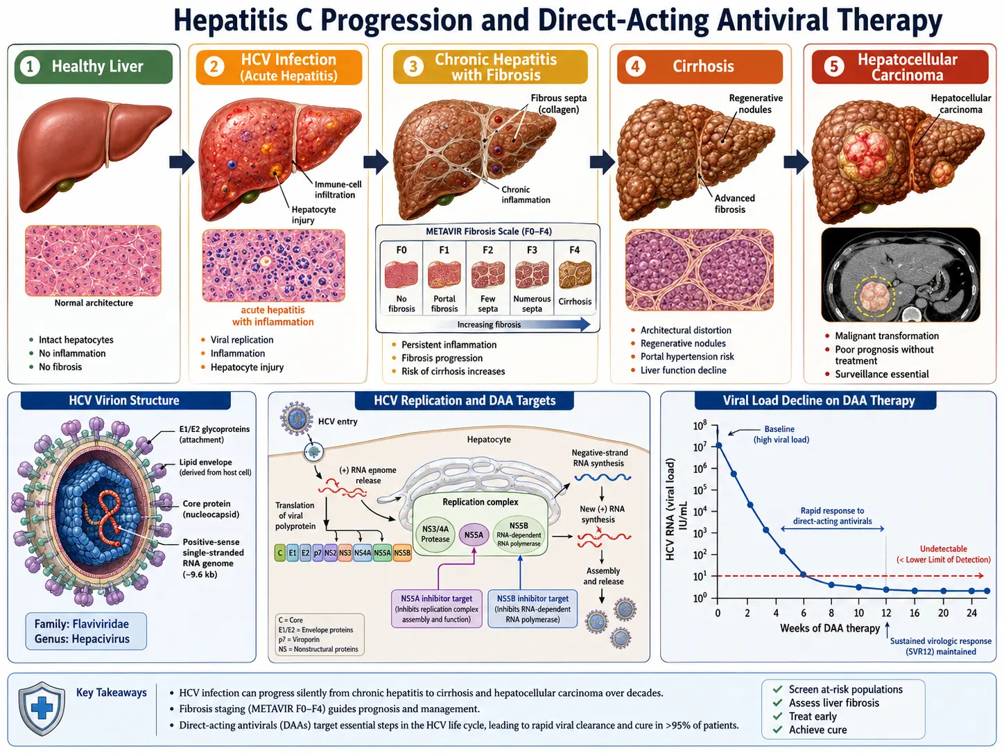 HCV liver progression