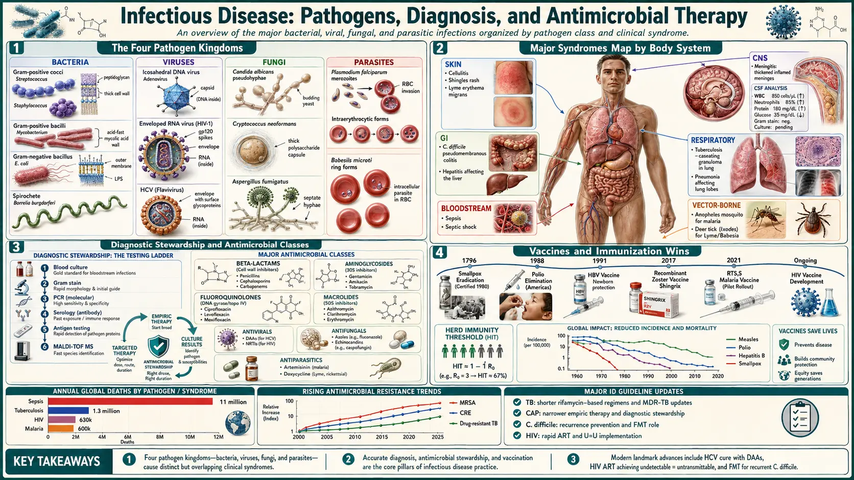 Infectious Disease — scientific infographic poster
