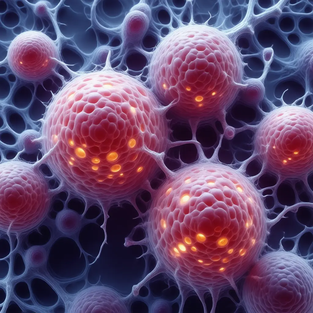 Microscopic view of Lyme disease pathology