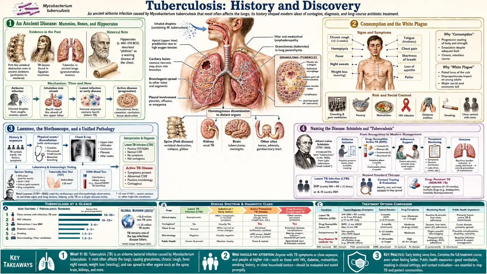 History — scientific infographic poster