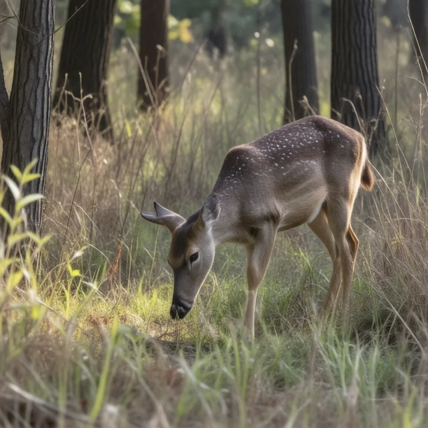 White-tailed deer, the main host of the lone star tick