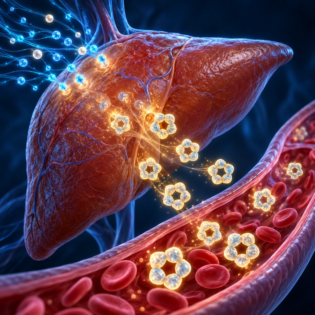 3D liver releasing ring-shaped protein molecules