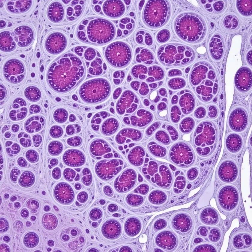 Pancreatic cells that make lipase and amylase
