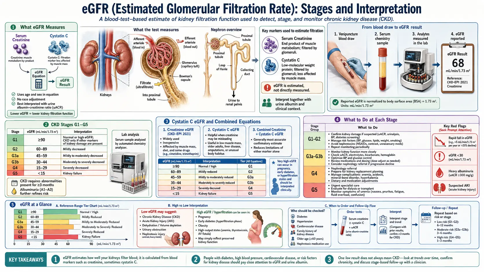 estimated glomerular filtration rate — scientific infographic poster