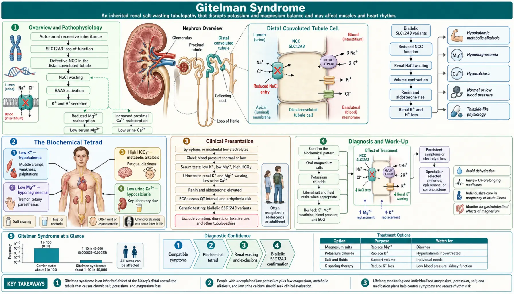 Gitelman Syndrome — scientific infographic poster