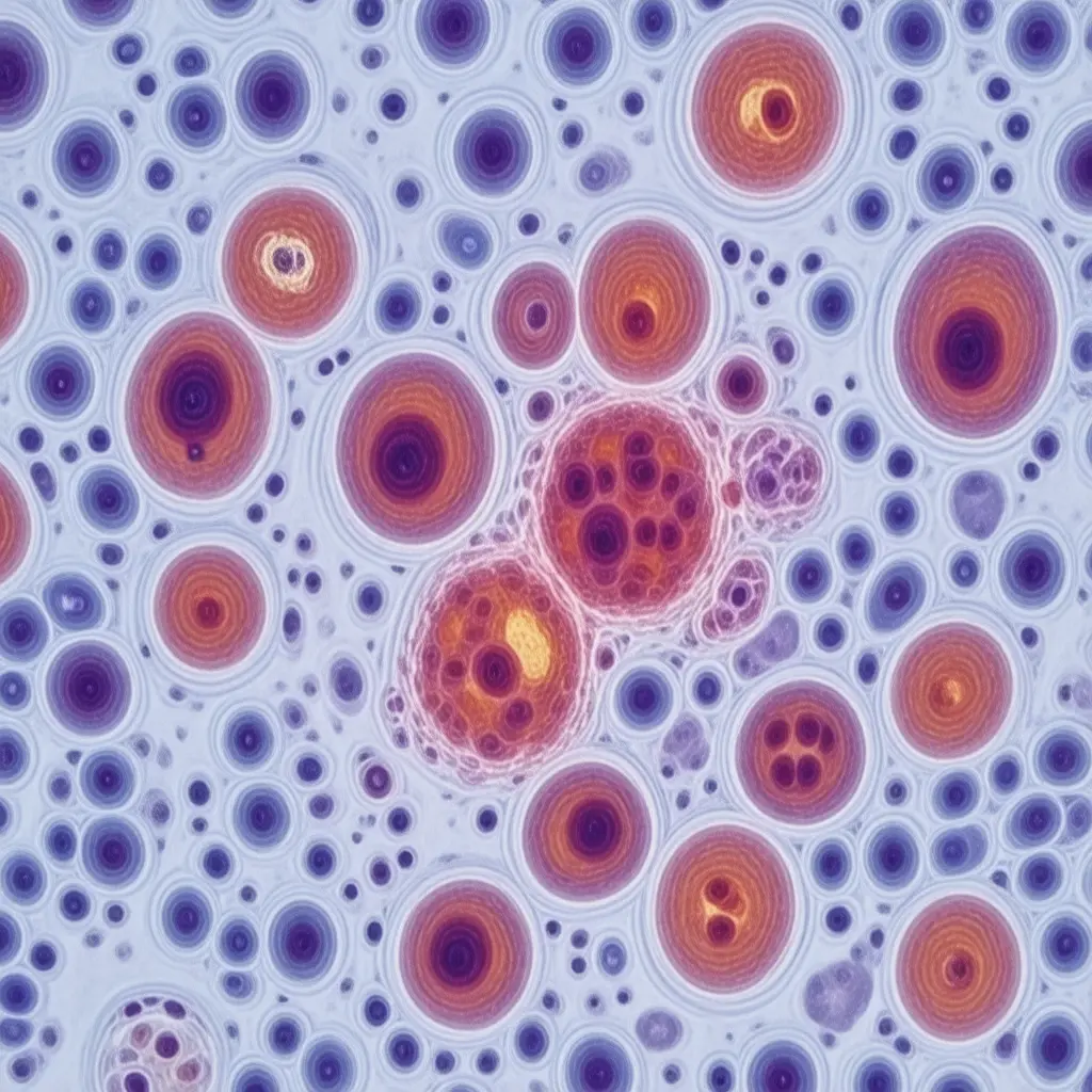 Microscopic view of Nephrology and Hepatology cellular pathology