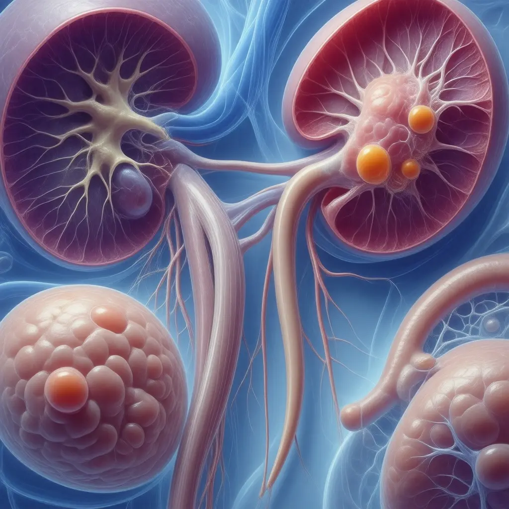 Medical visualization of Nephrology and Hepatology clinical presentation
