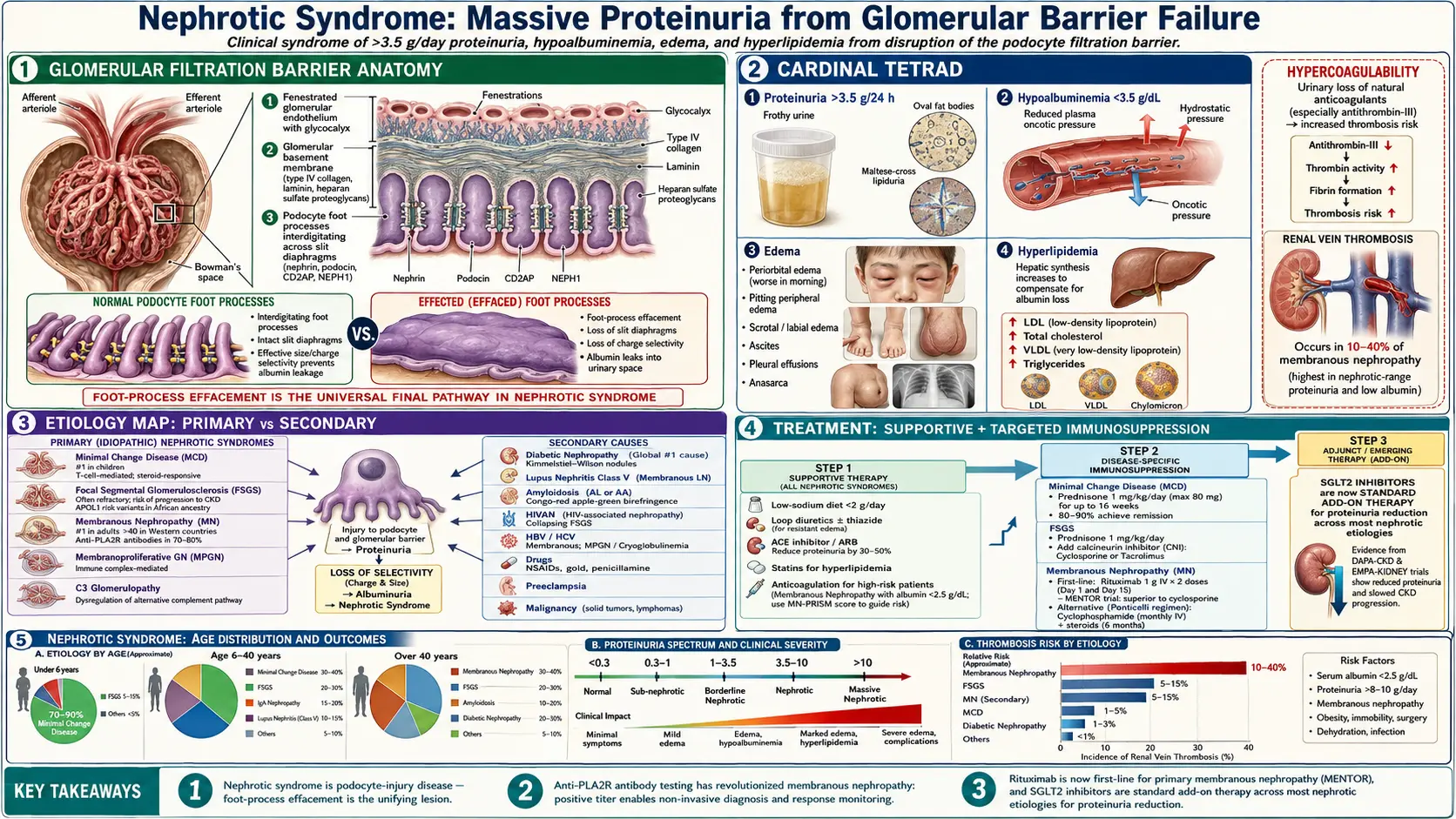 Nephrotic Syndrome — scientific infographic poster