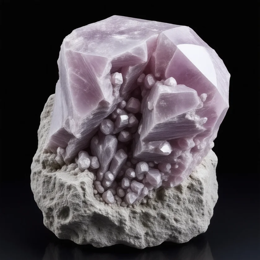 Lepidolite, a lithium mineral; lithium can cause NDI