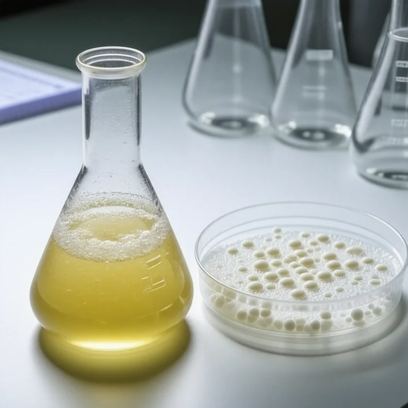 Cloudy abdominal fluid and its cultured bacteria