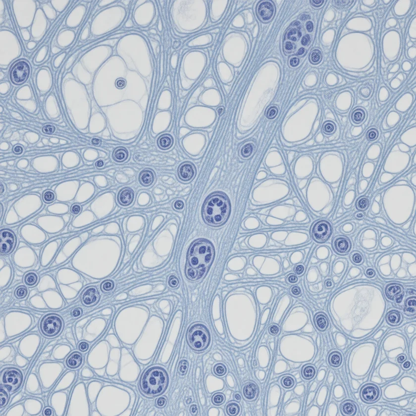 Thinned myelin and immune cells in CIDP