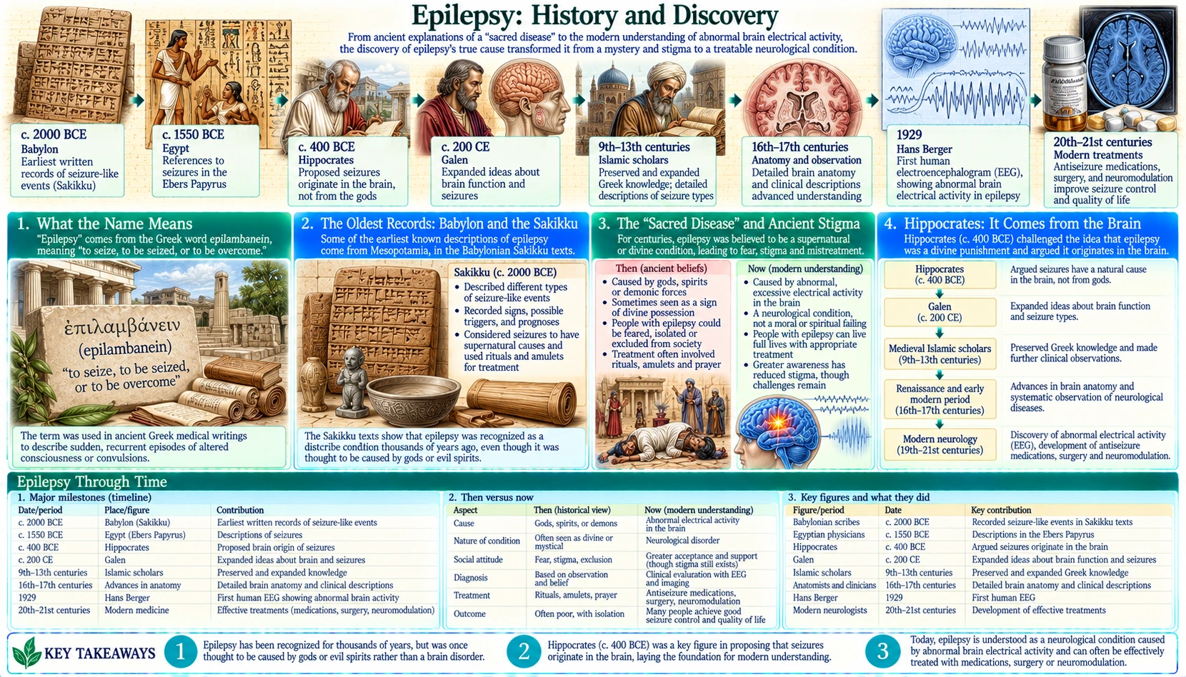 History — scientific infographic poster
