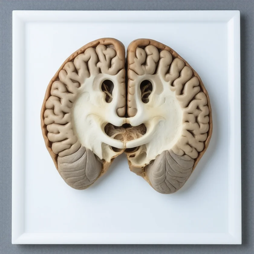 Shrunken caudate and enlarged ventricles in Huntington's disease