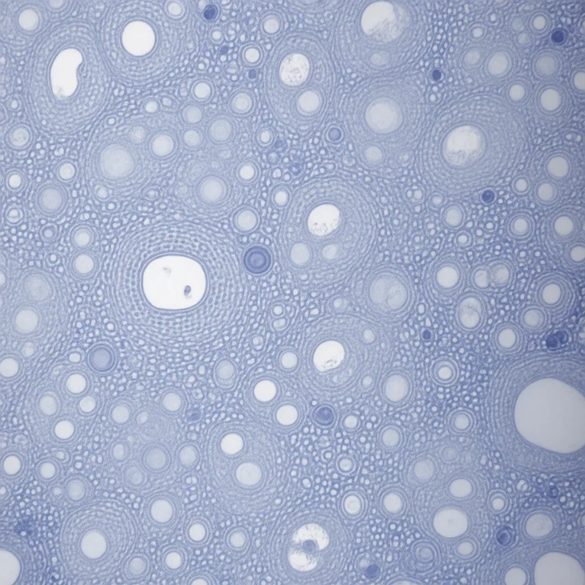 Myelin loss around small veins in MOGAD