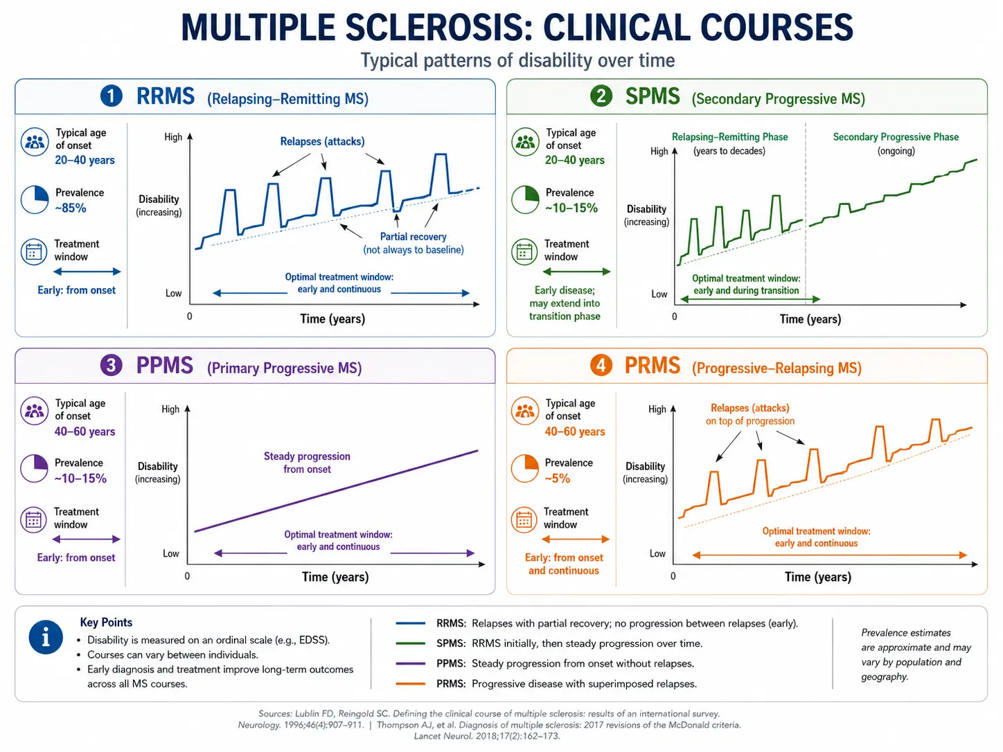 MS disease course types
