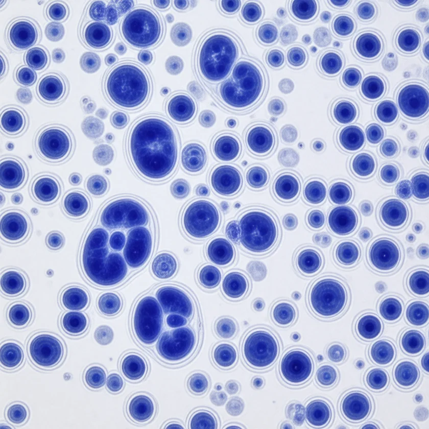 Plasma cells, the cell of origin Wright identified