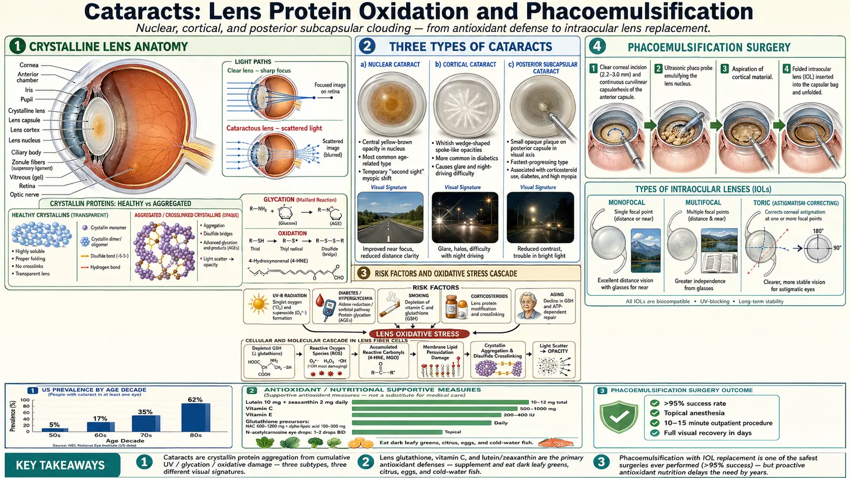 Cataracts — scientific infographic poster