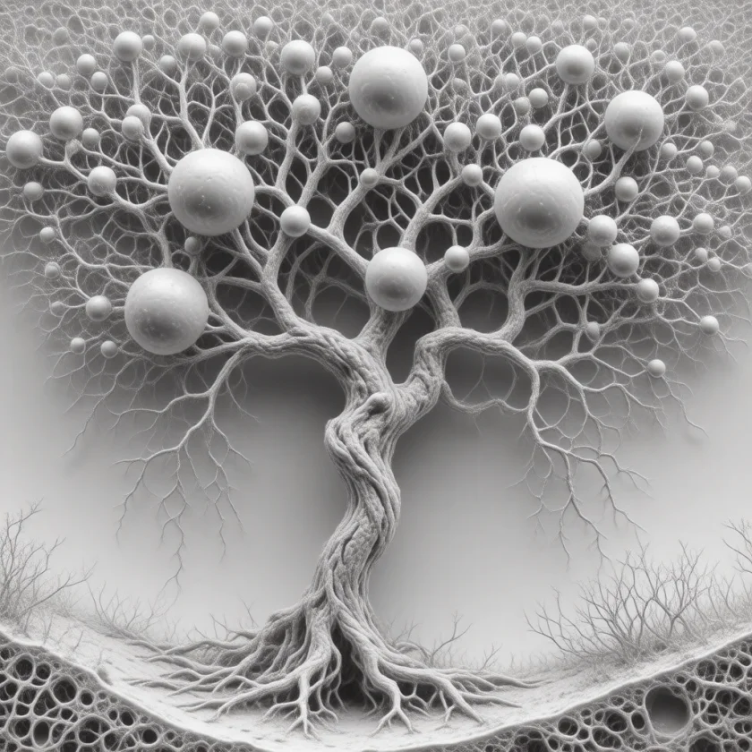 Tiny bulges on damaged capillaries, called microaneurysms