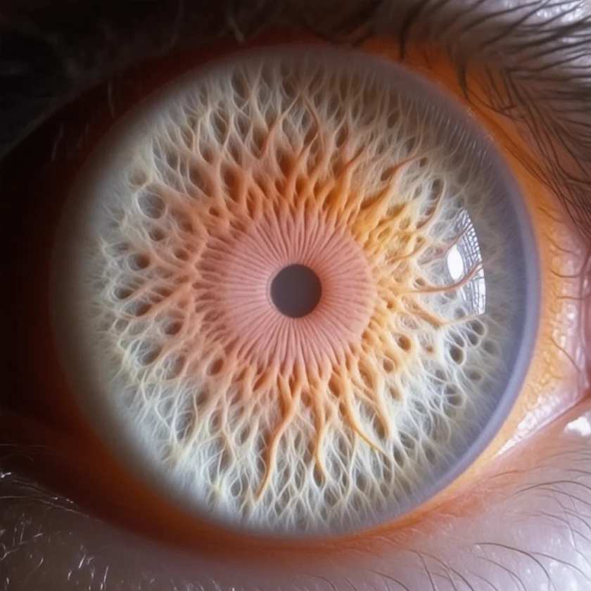 A swollen optic disc in optic neuritis
