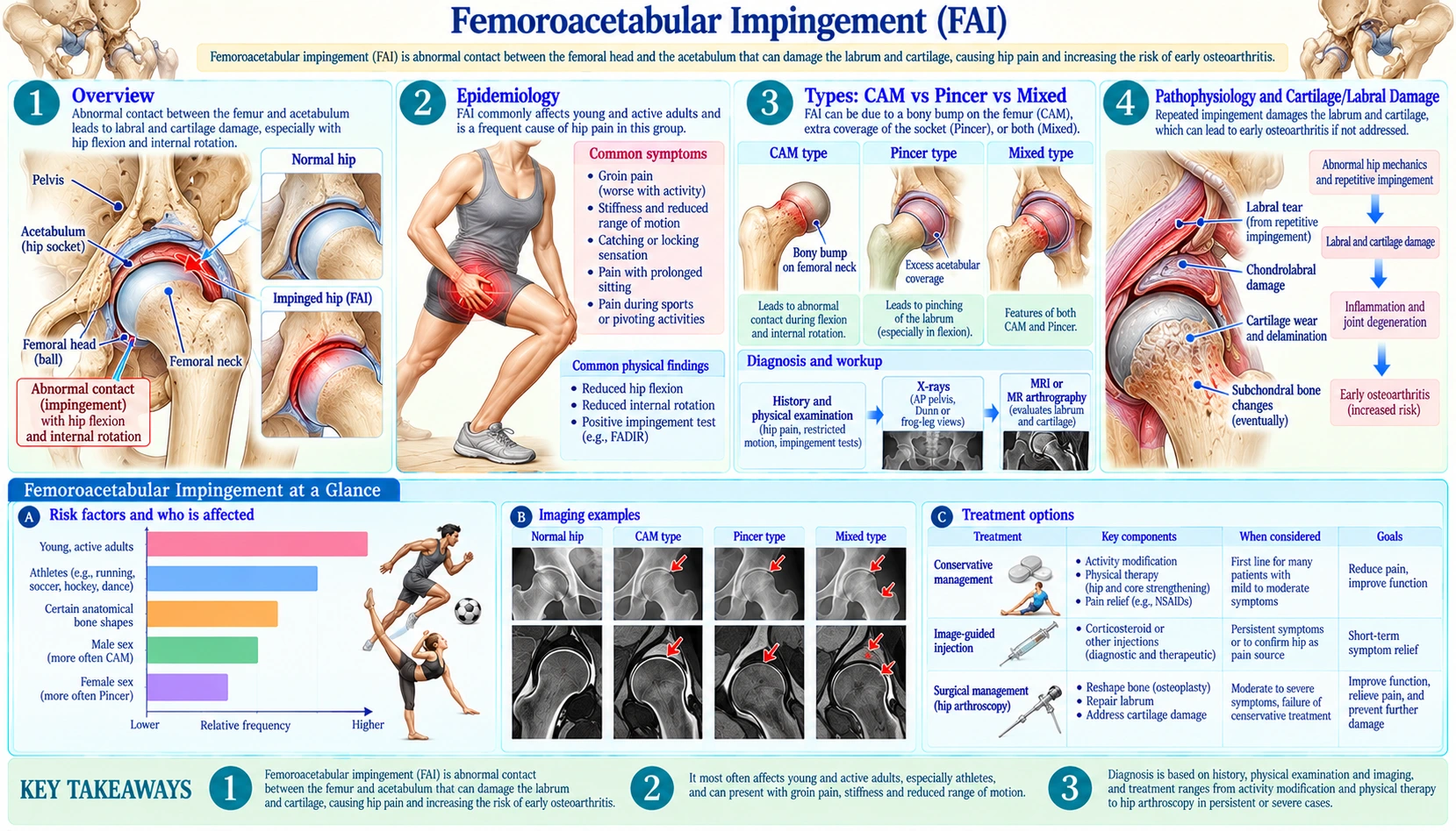Femoroacetabular Impingement — scientific infographic poster