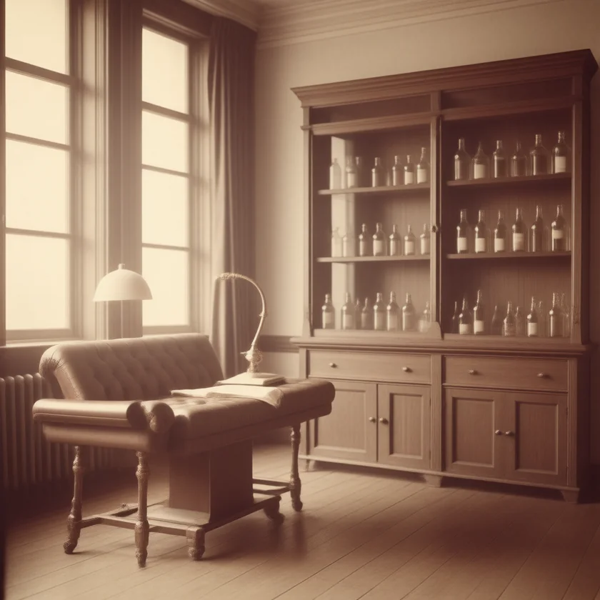 An Edwardian consulting room, when 'fibrositis' was coined