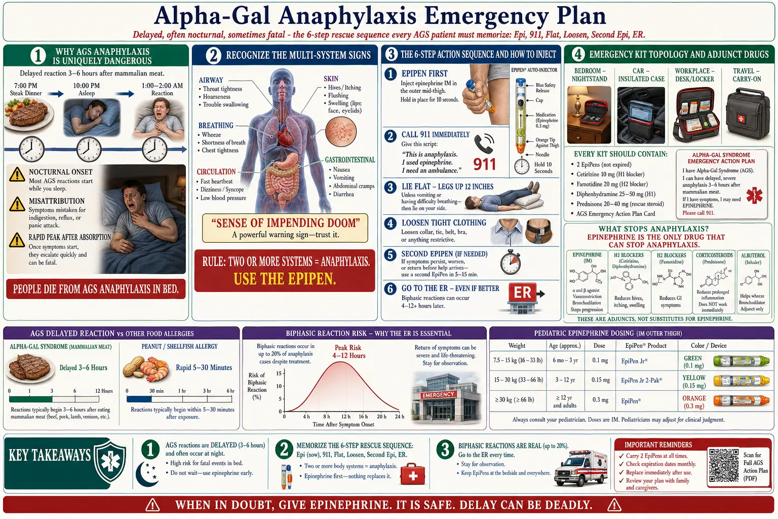 Anaphylaxis Emergency Plan — scientific infographic poster