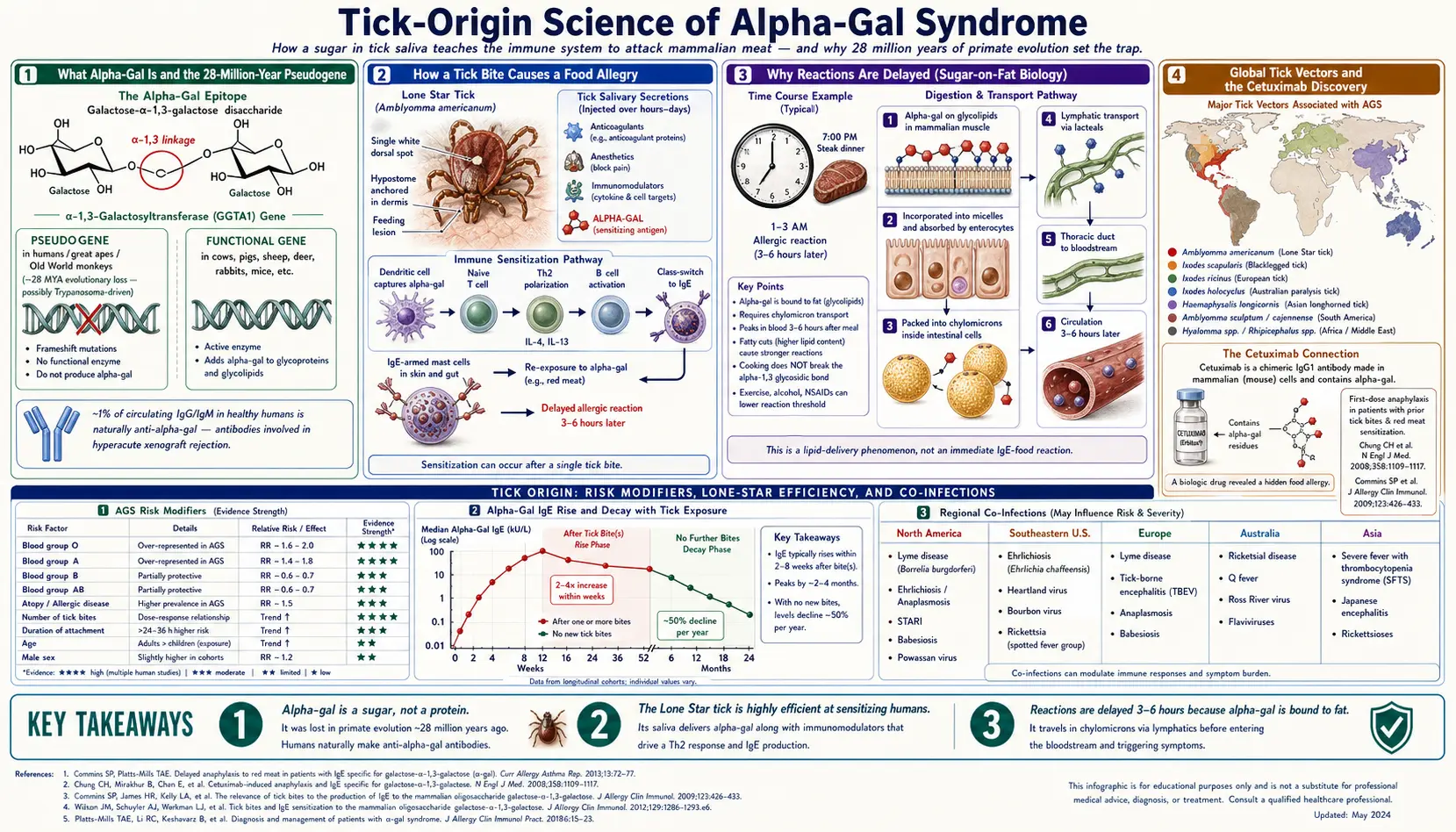 Tick Origin Science — scientific infographic poster