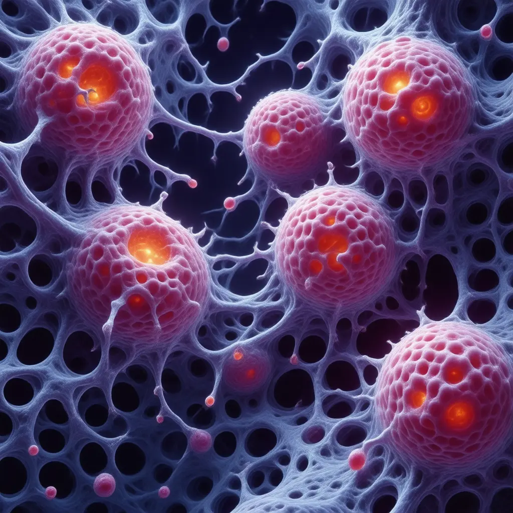 Microscopic view of Chronic Pain cellular pathology