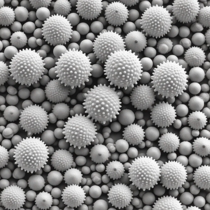 Pollen grains, common seasonal allergens