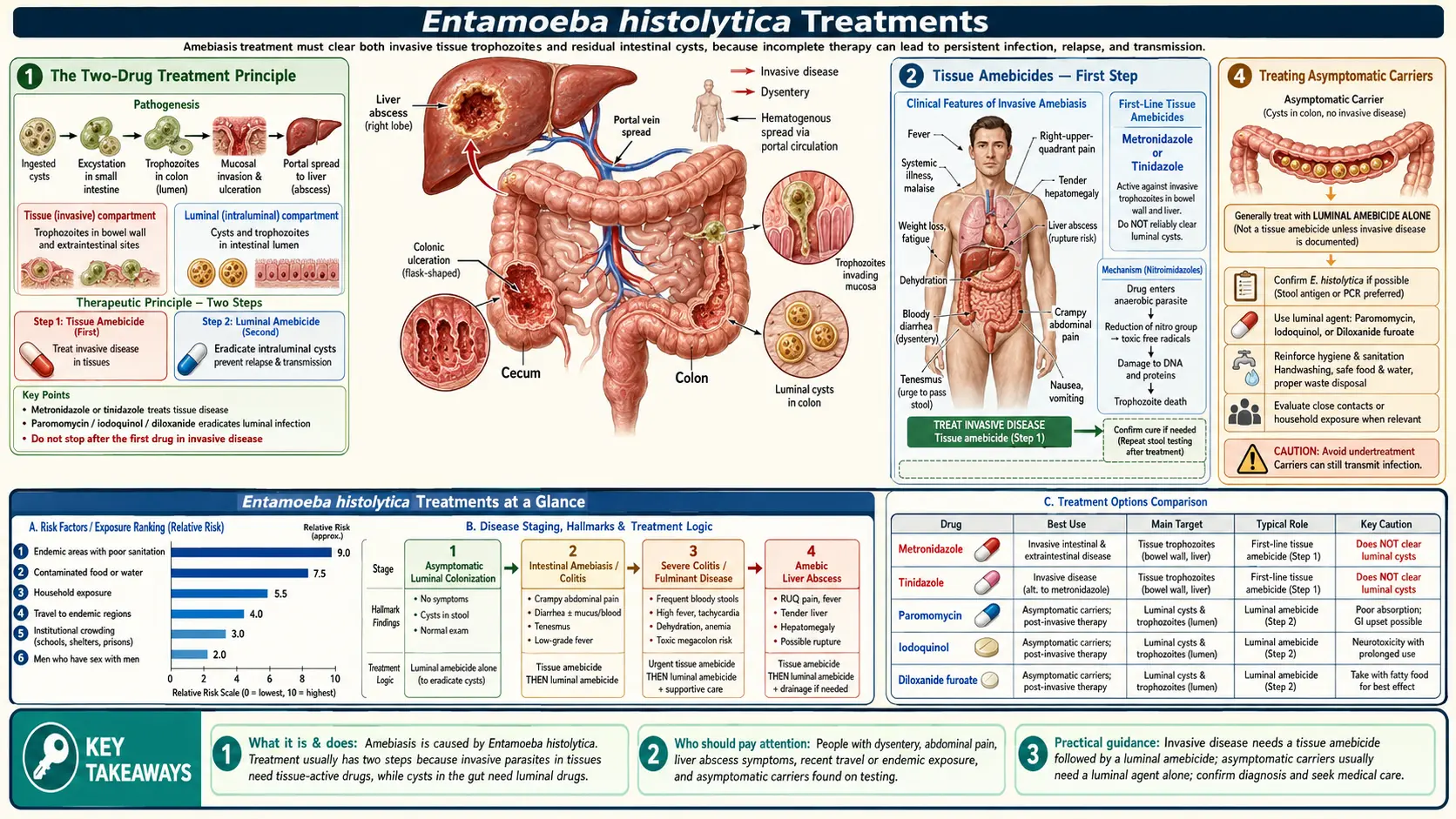 Treatments — scientific infographic poster